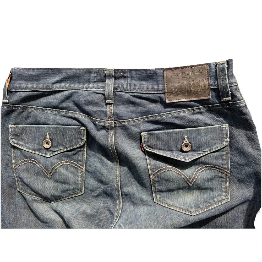 Levi’s 514 Jeans Mens 36x32 Dark Wash Slim Straight Denim Pants Classic Fit